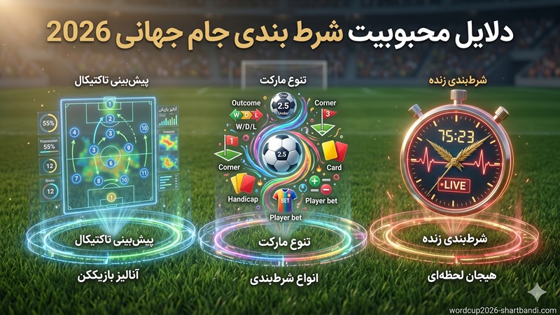 دلایل محبوبیت شرط بندی جام جهانی 2026