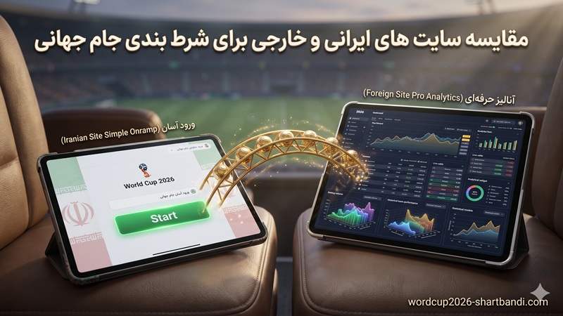 مقایسه سایت های ایرانی و خارجی برای شرط بندی جام جهانی